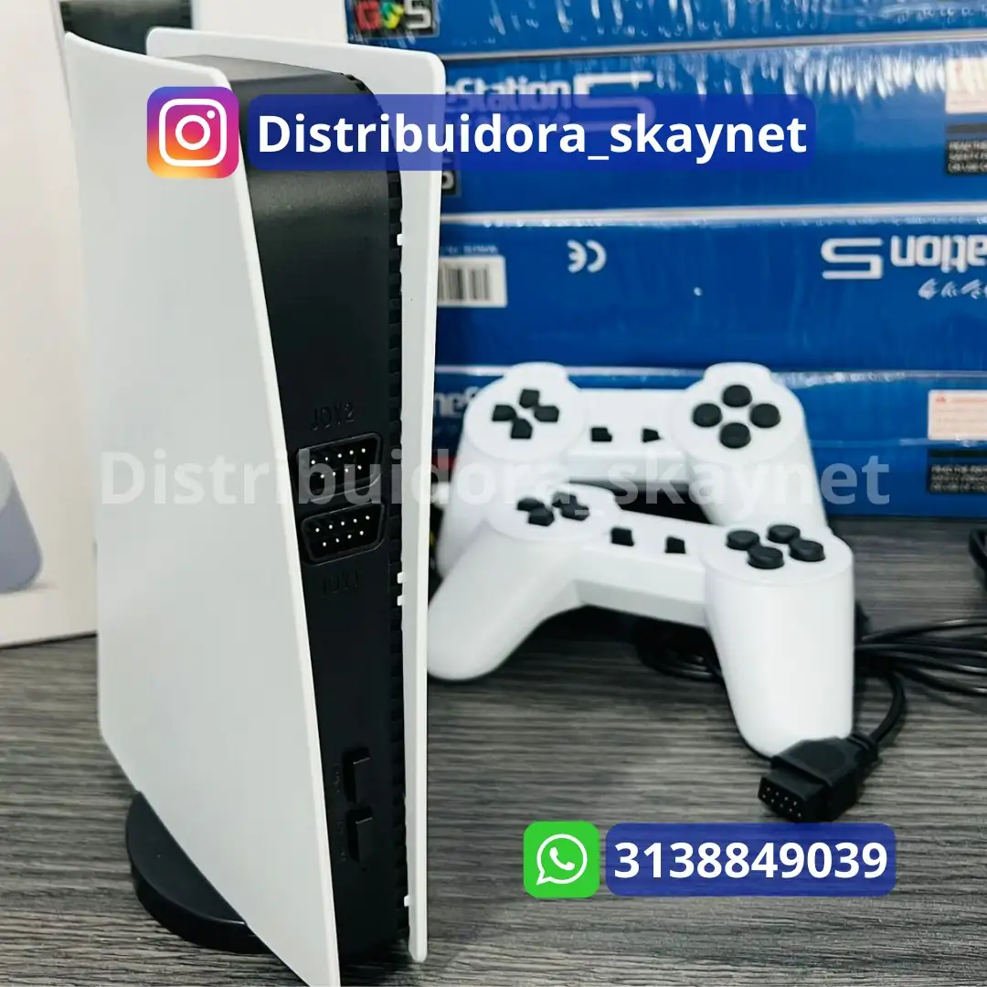 Mini Consola de videojuegos Retro GS5 de 8 bits, Consola con mando con cable, salida AV, 300 juegos clásicos