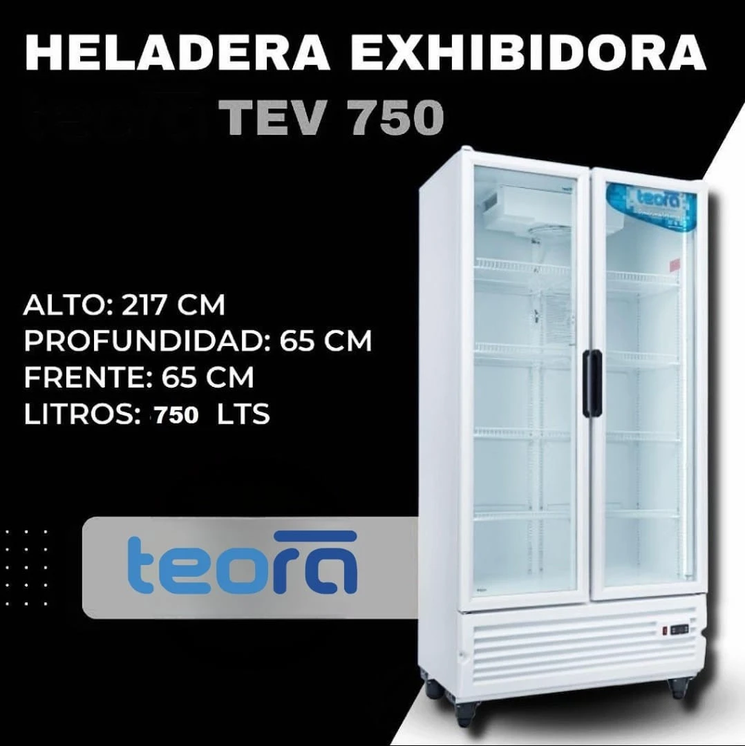 Heladera Exhibidora Teora Tev 750 750lts
