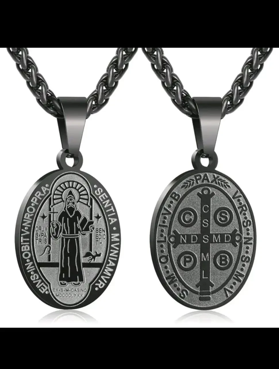 Collar colgante/ Medalla de San Benito  2