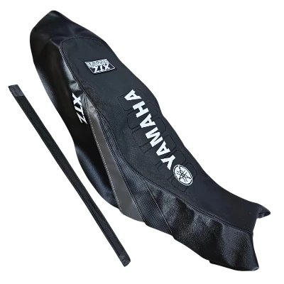 TP XTZ 150 Forro Tapizado Cold Line negro / gris / letrero en medio DW