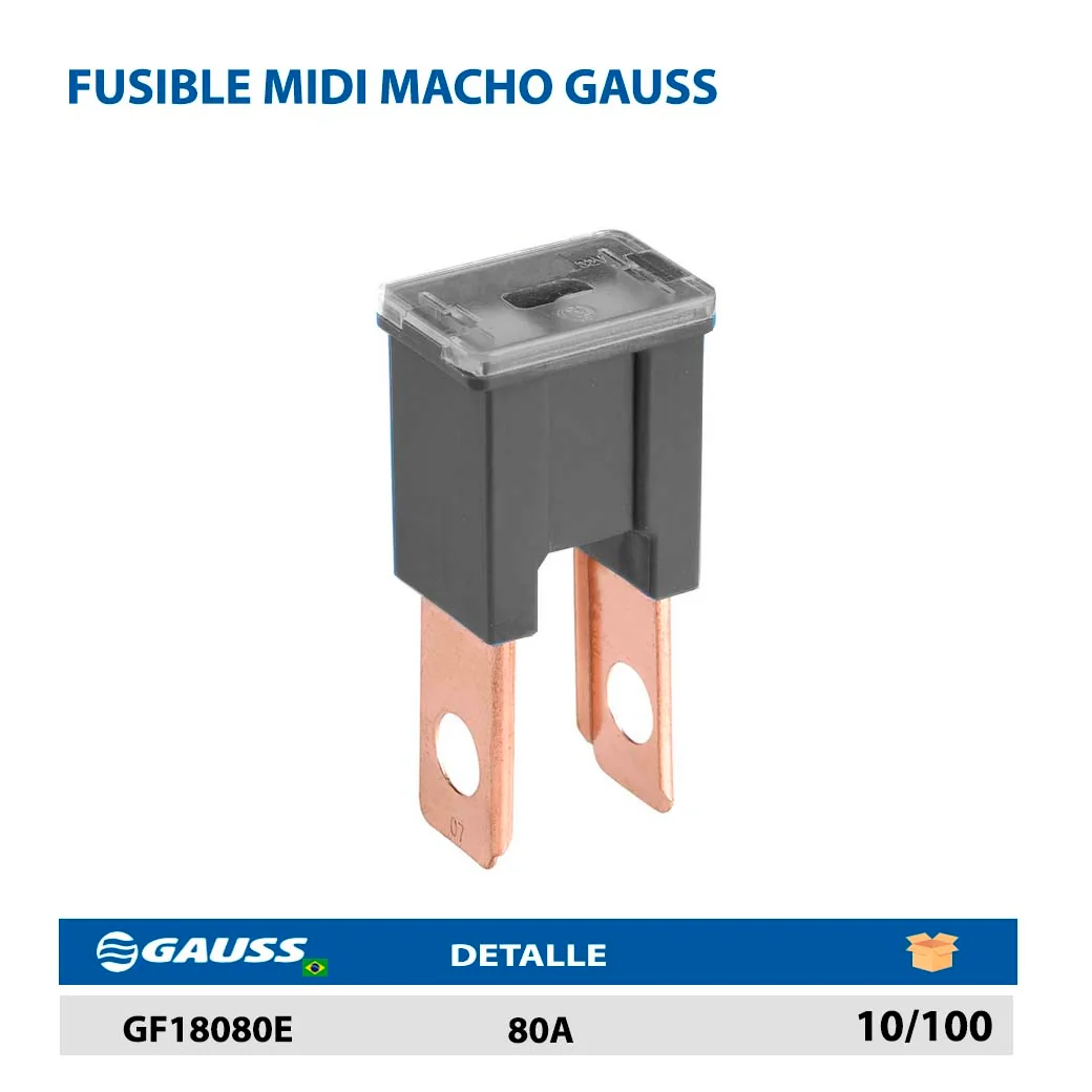 FUSIBLE MIDI MACHO GAUSS 80A
