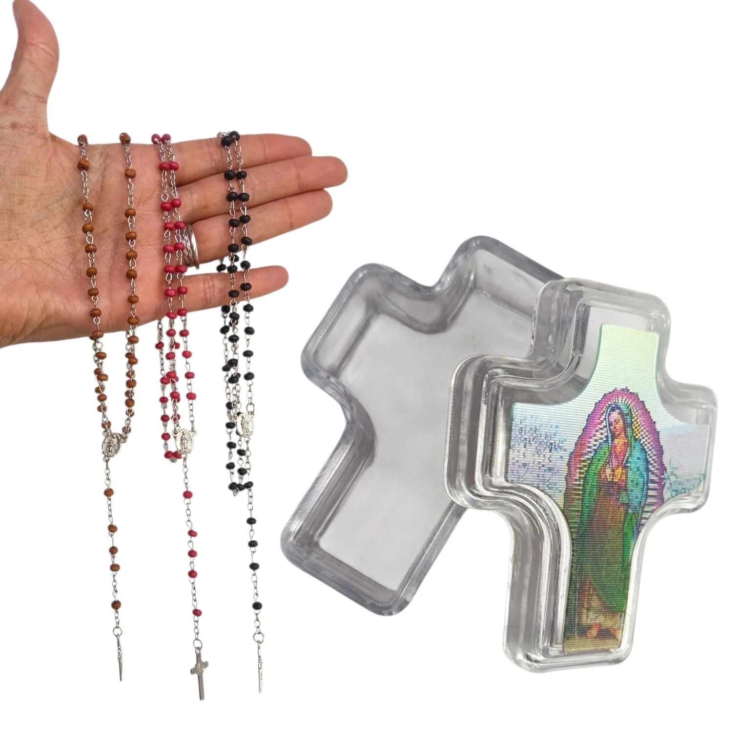 DOCENA DE ROSARIO AROMA Y CON ESTUCHE LENTICULAR