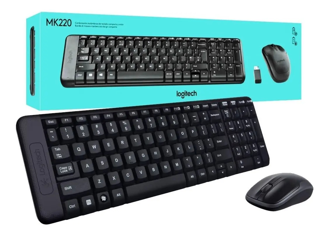 TECLADO RATON INALAMBRICO MK220 LOGITECH