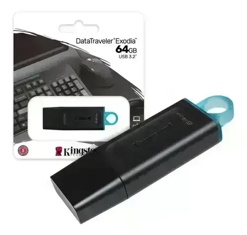 PENDRIVE KINGSTON EXODIA 64GB USB 3.2