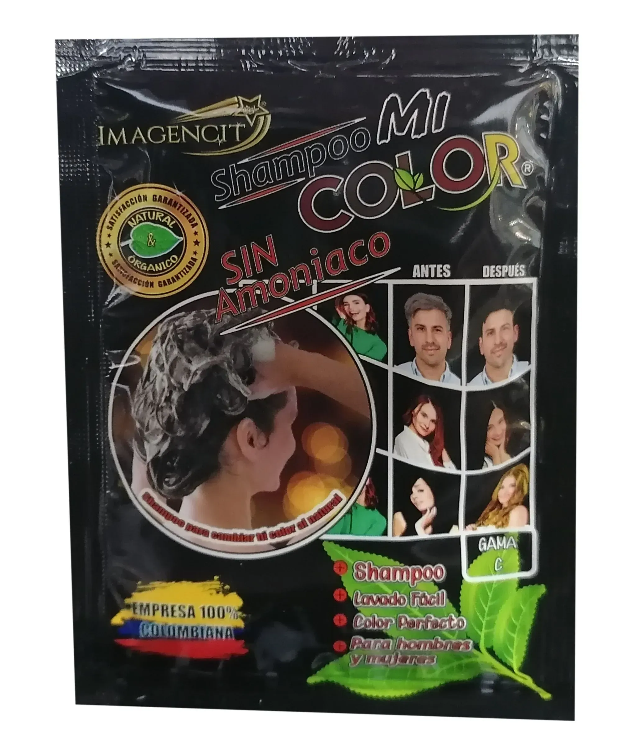 Shampoo para Cubrir Canas Mi Color Gama C (Castaño Claro) 2