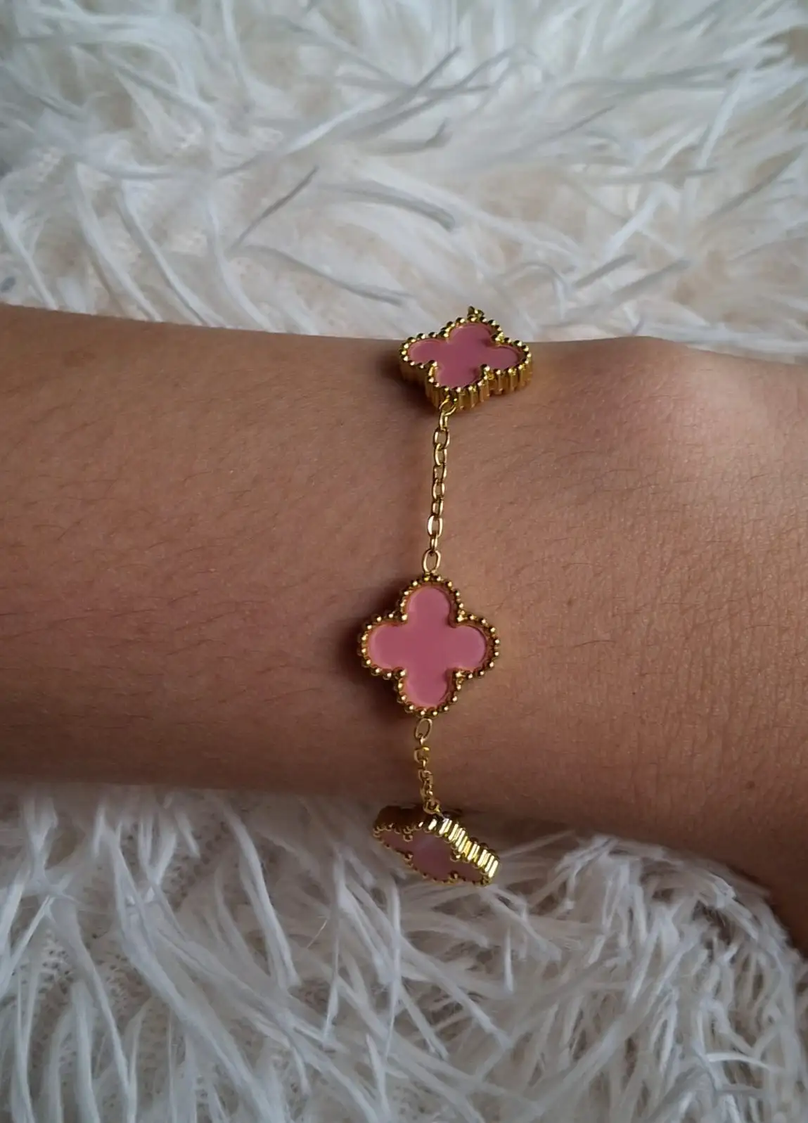PULSERA VANCLEF ROSA