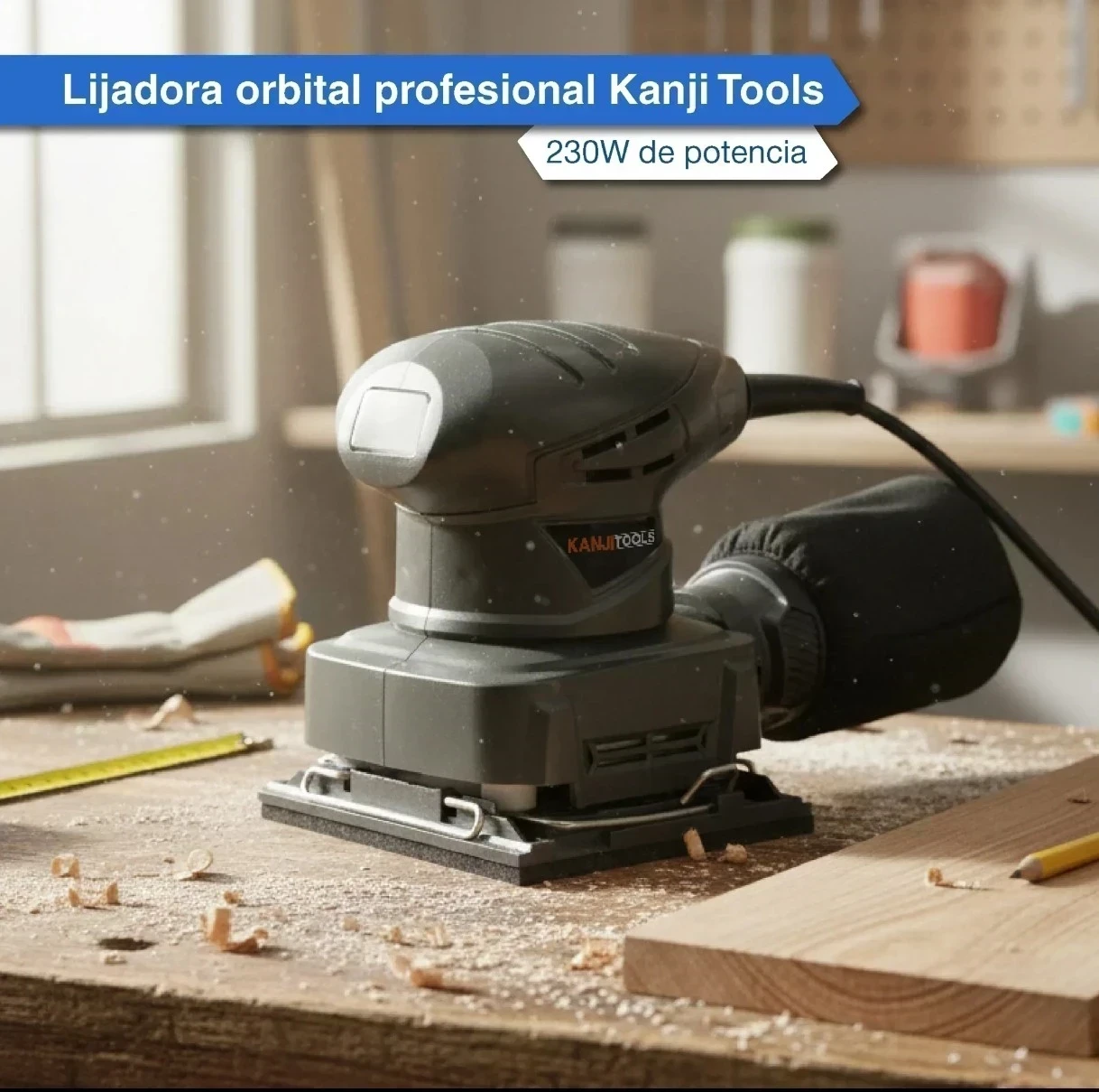 LIJADORA ORBITAL KANJI TOOLS Kjt-lo2302gb