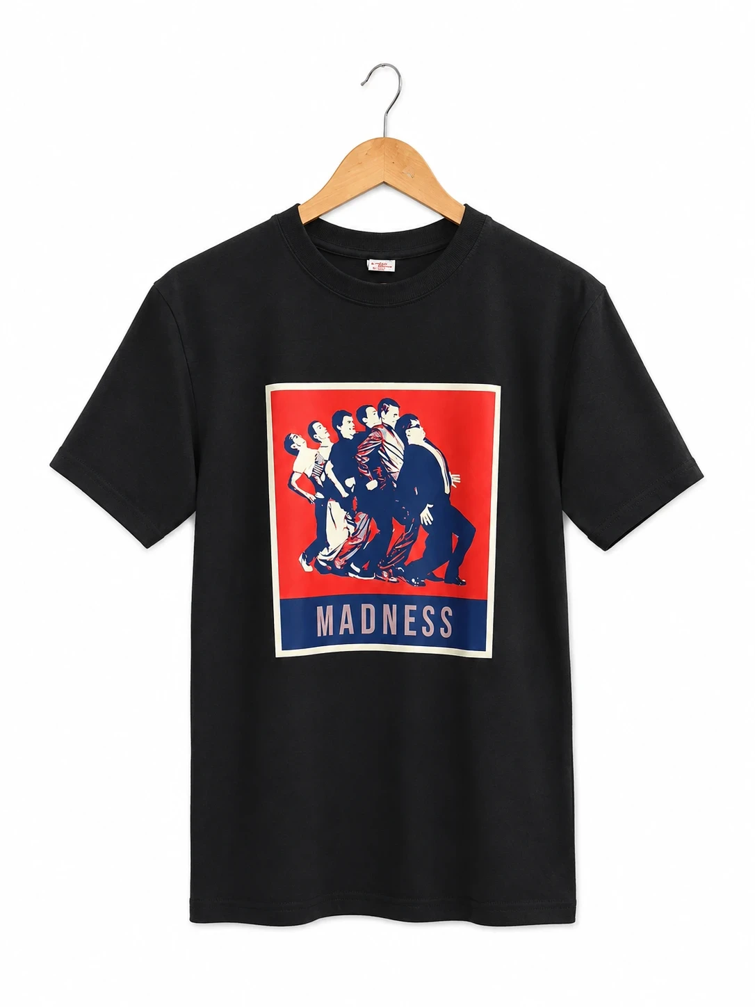 Camsieta estampada negra Mandess