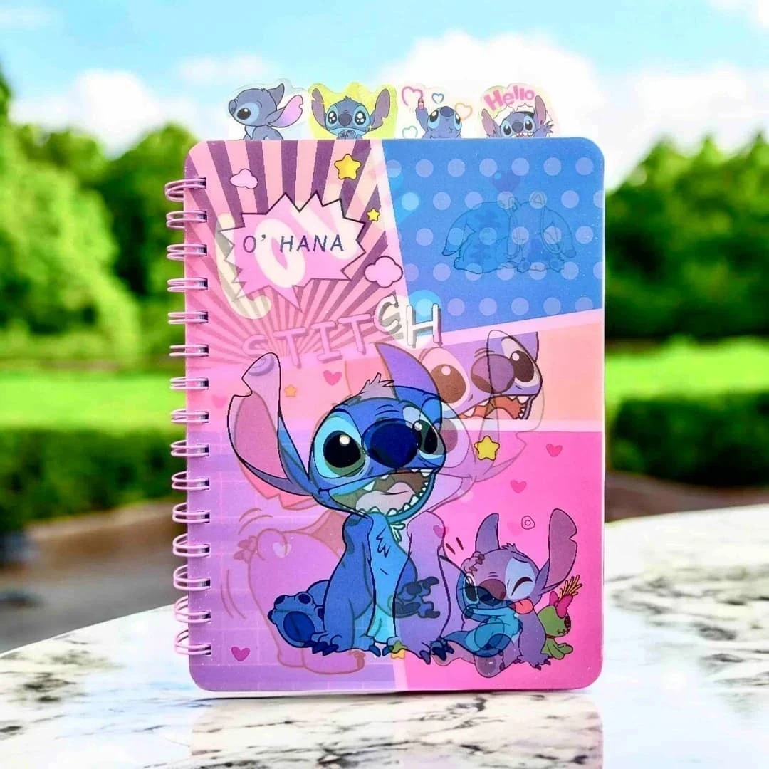 LIBRETA HOLOGRÁFICA STITCH
