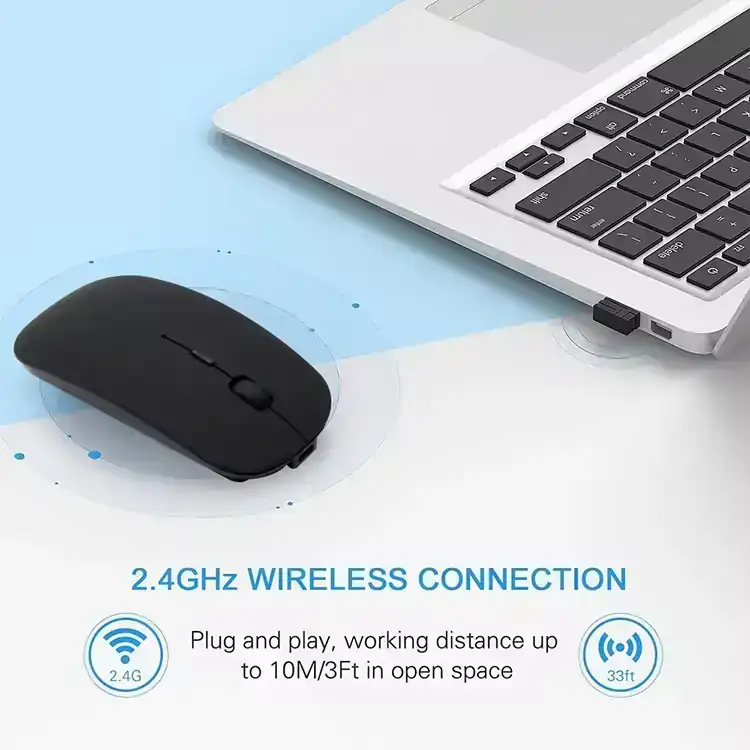 MOUSE OPTICO  BLUETOOTH + 2.4 3