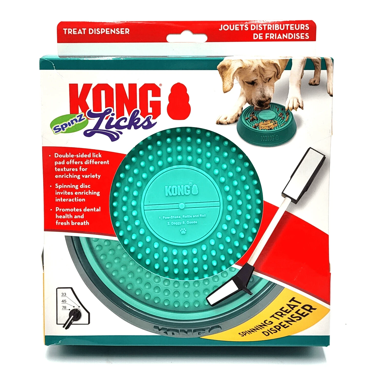 KONG Licks Spinz Verde