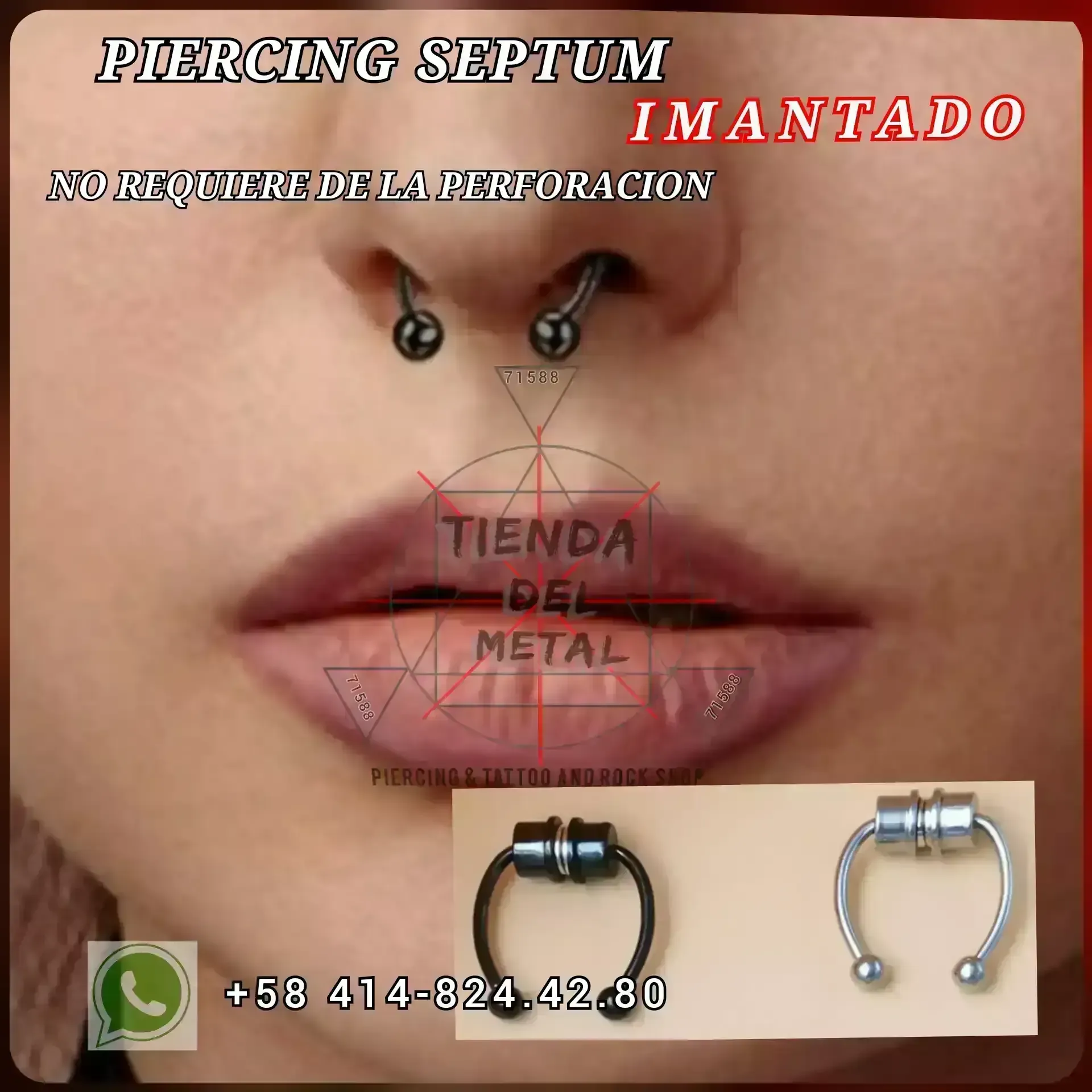 Piercing  Septum Ajustable Imantado  