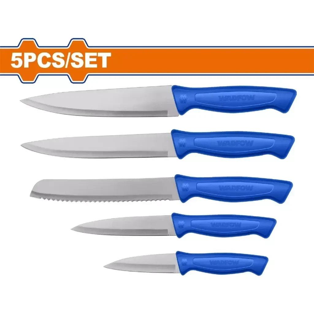 Set X 5 Cuchillos De Cocina Wadfow Wkk1k51 Azul 2