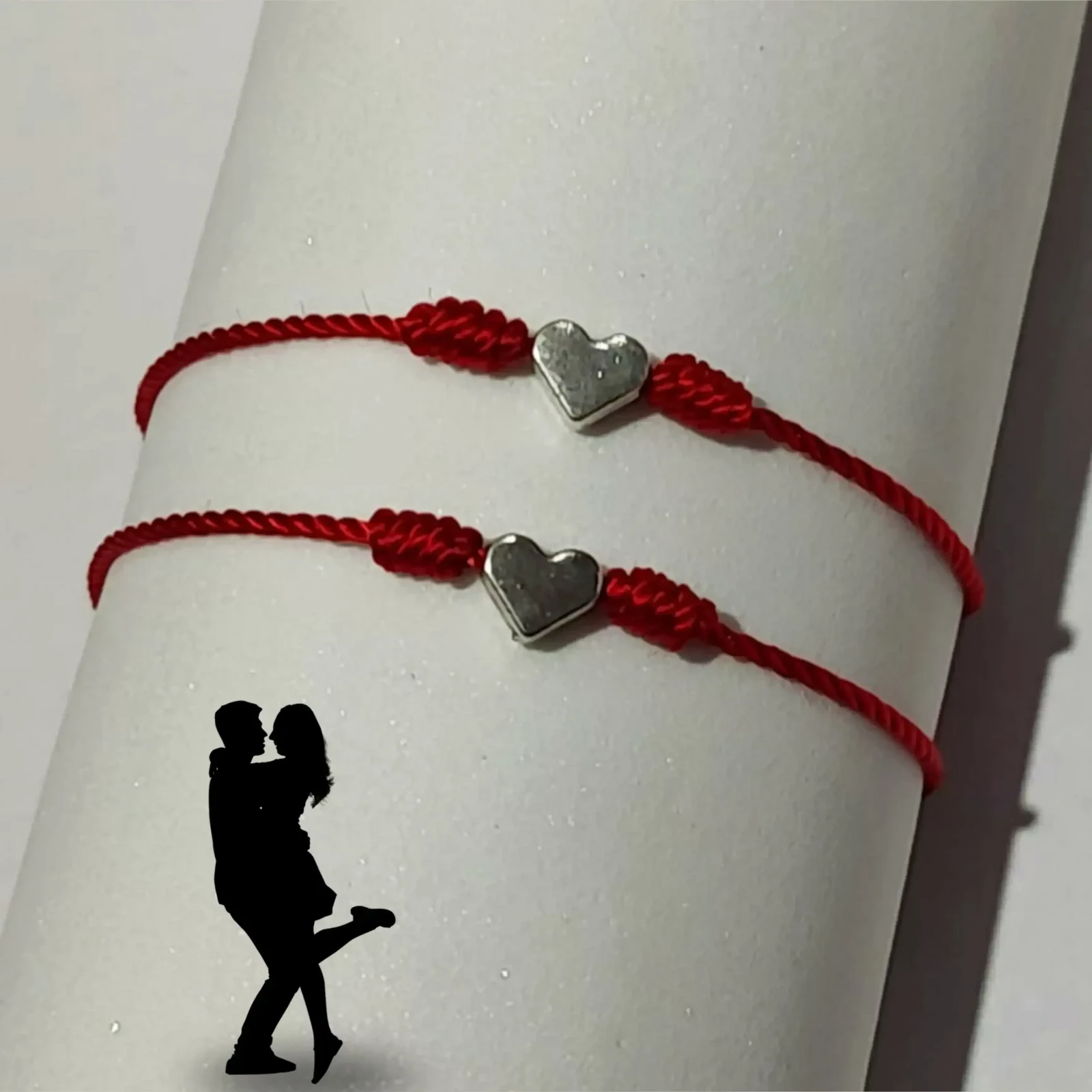 Dúo Pulseras de corazón