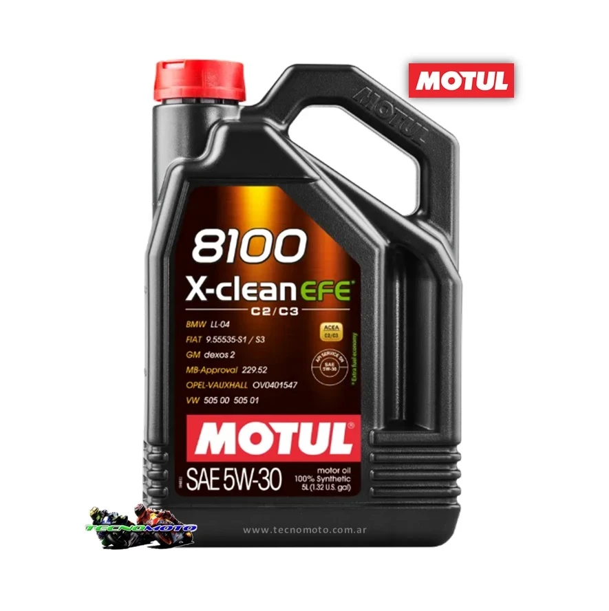 ACEITE MOTUL AUTO 8100 X-CLEAN 5W30 5LT EFE -14440