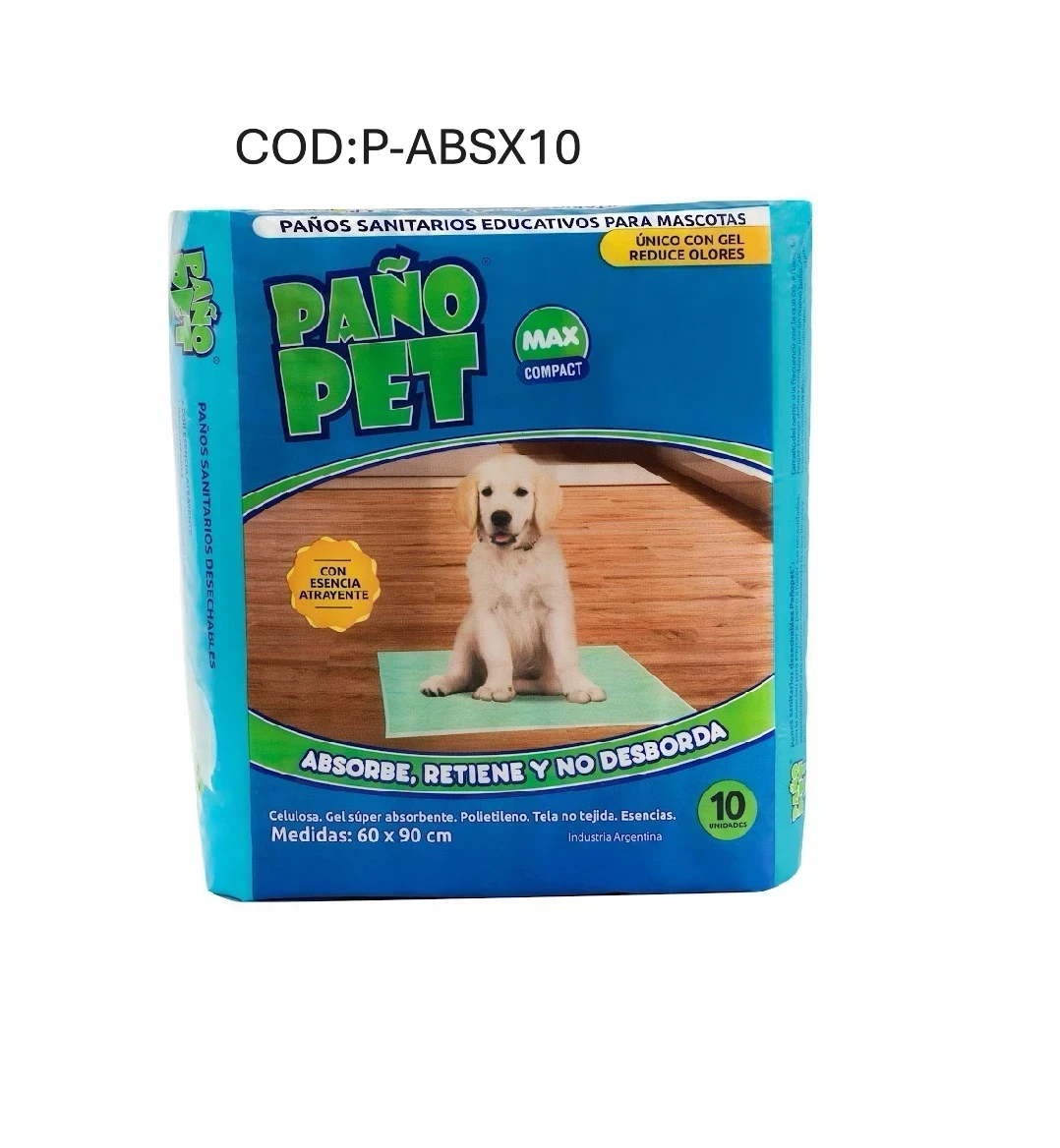 PAÑO PET ABSOR X10 60x90