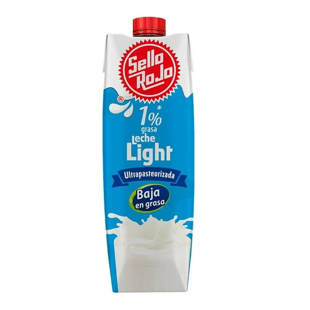 Leche Sello Rojo light ultrapasteurizada 1% grasa 1 l
