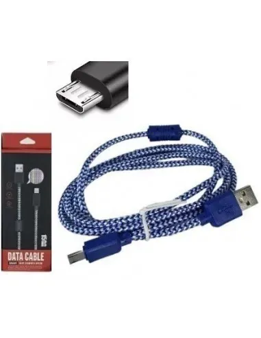 CABLE V8 DATA CABLE MALLADO 