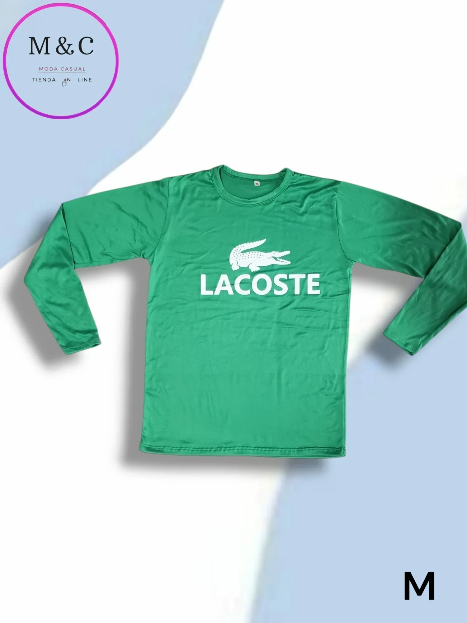 Playera med manga larga