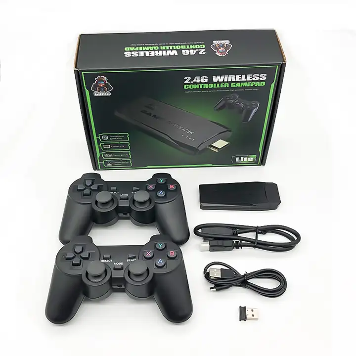 MINI CONSOLA 10000 JUEGOS RETRO CONTROLES INALÁMBRICOS 2