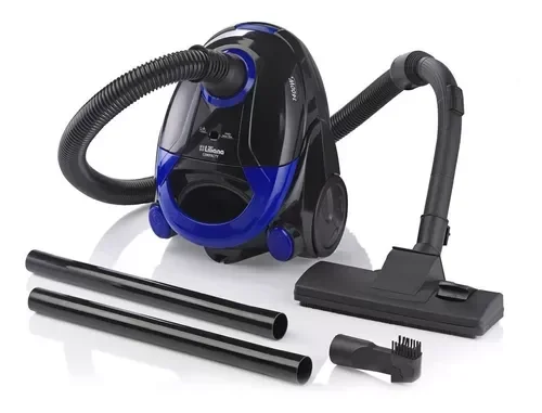 Aspiradora Liliana Compacty 1.5L negra y azul 220V LLA140