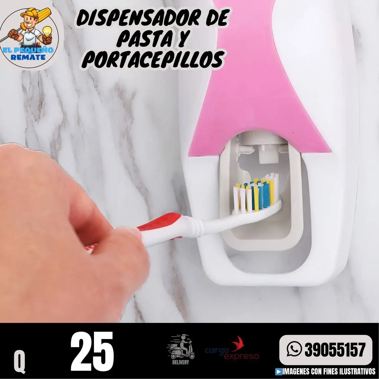 DISPENSADOR DE PASTA Y PORTACEPILLOS  4