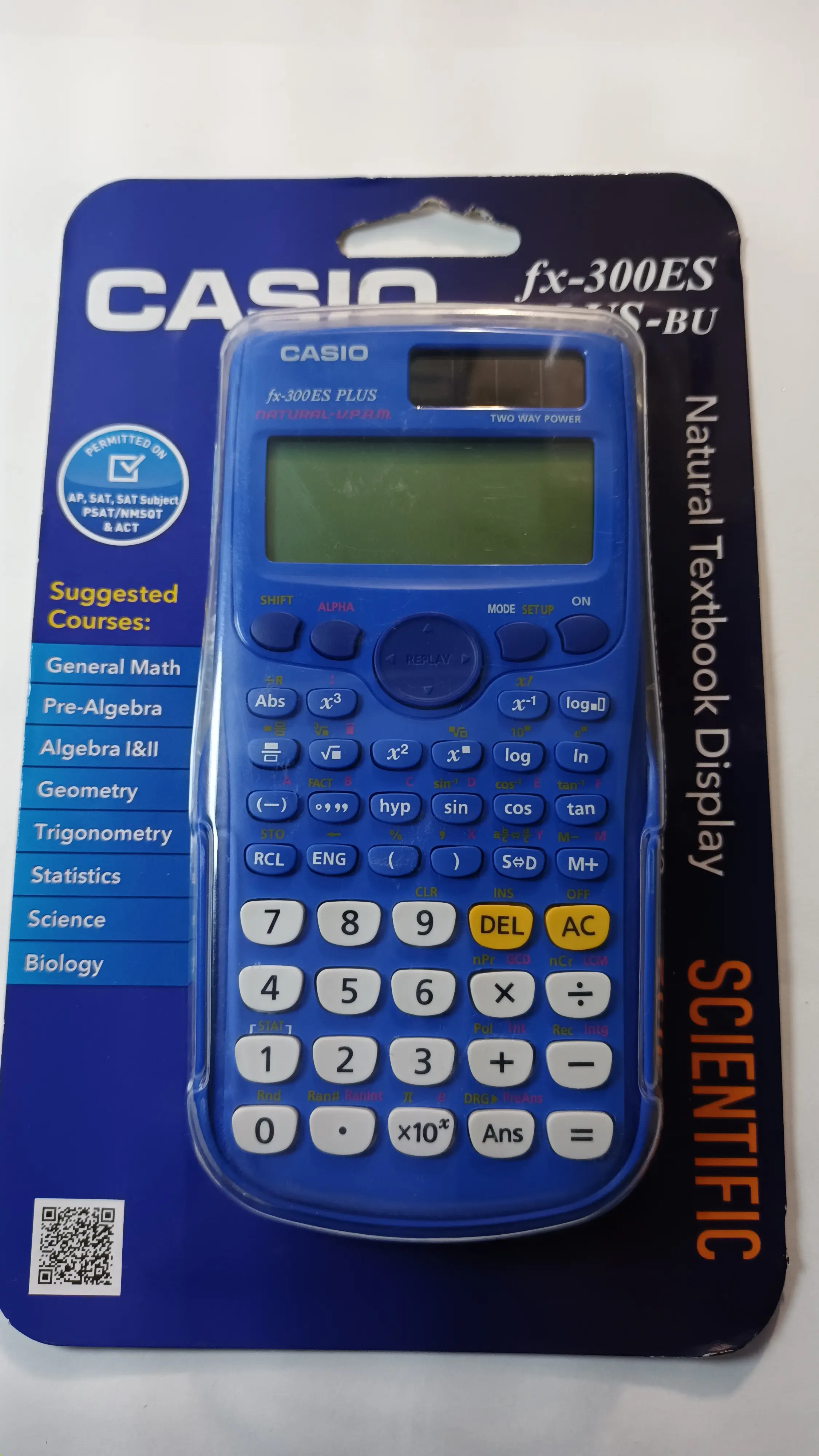 CALCULADORA CIENTIFICA CASIO FX-300ES AZUL
