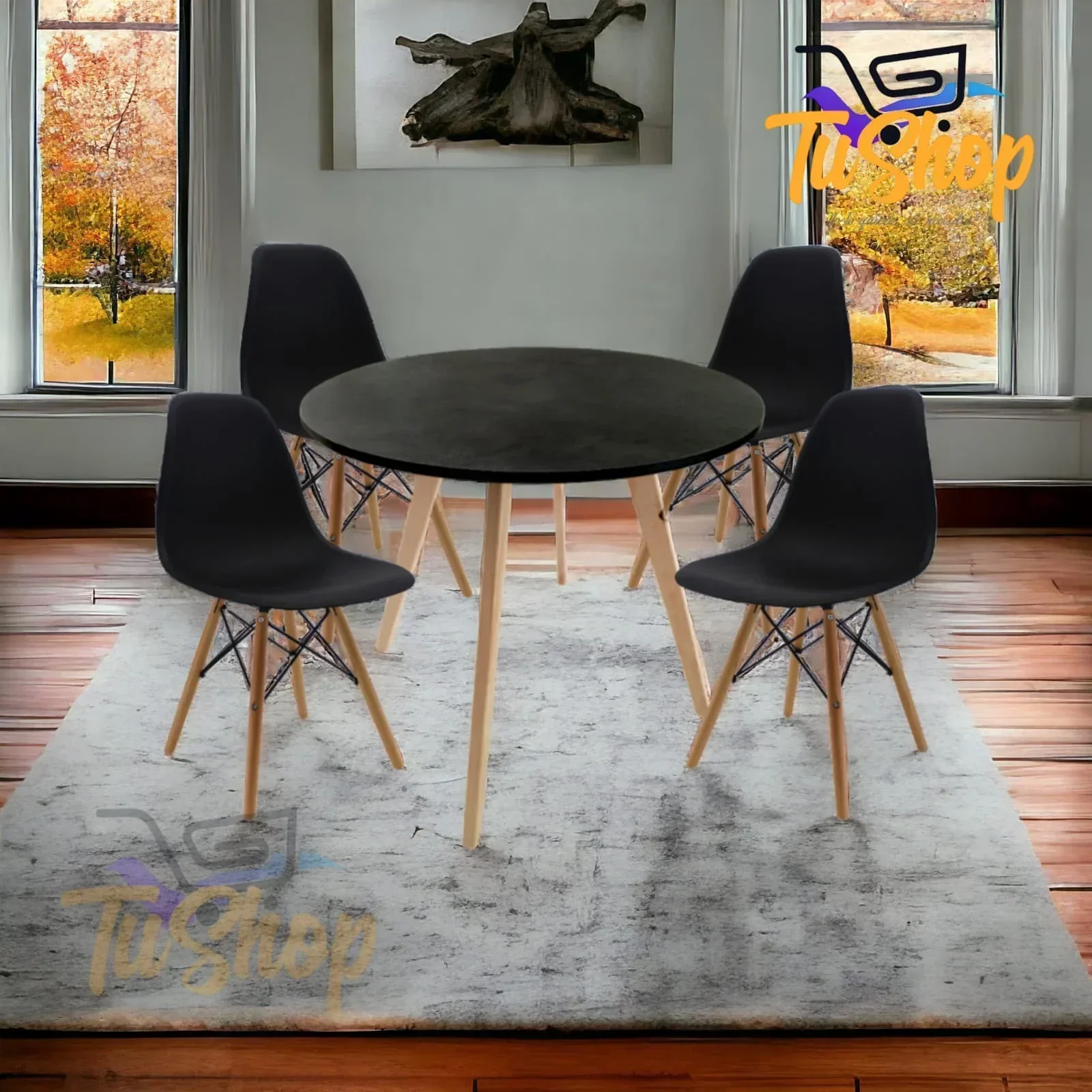 Juego Comedor Nórdico Redondo  5