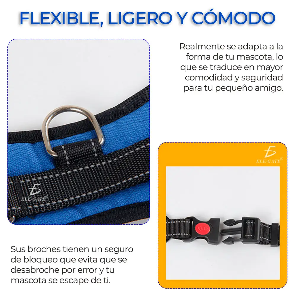 Pechera Arnes Para Mascotas Ajustable  4