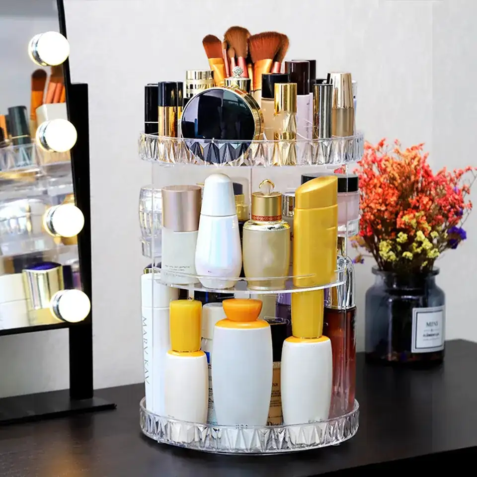 Organizador de maquillaje giratorio 3
