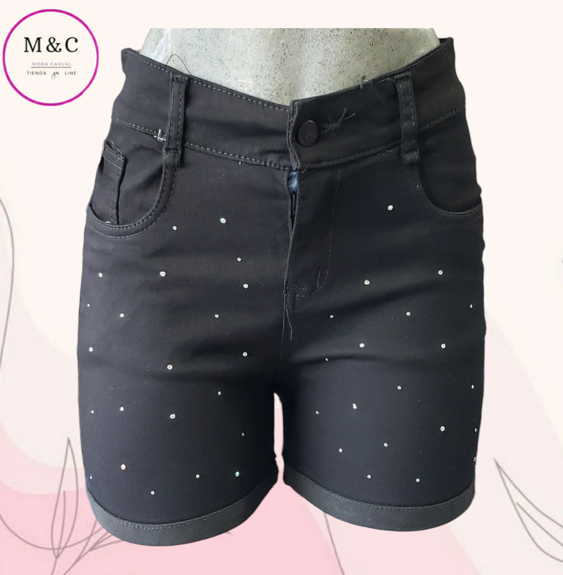 Short Talla 9 mezclilla 