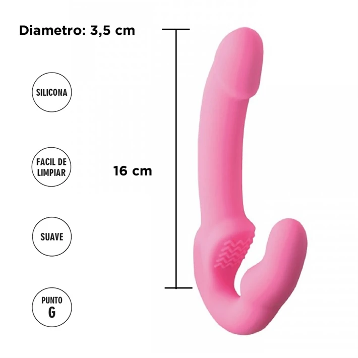 Strap On cambio de roles rosa