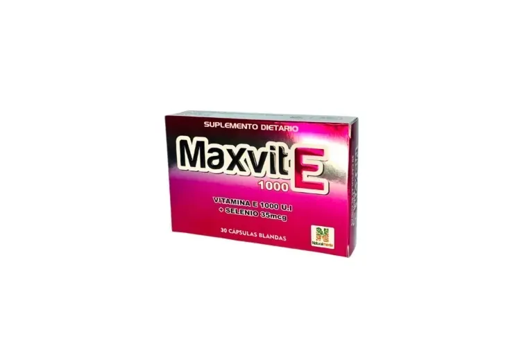 MAX VIT E X 30 CPAS VITAMINA E 1000 SELENIO