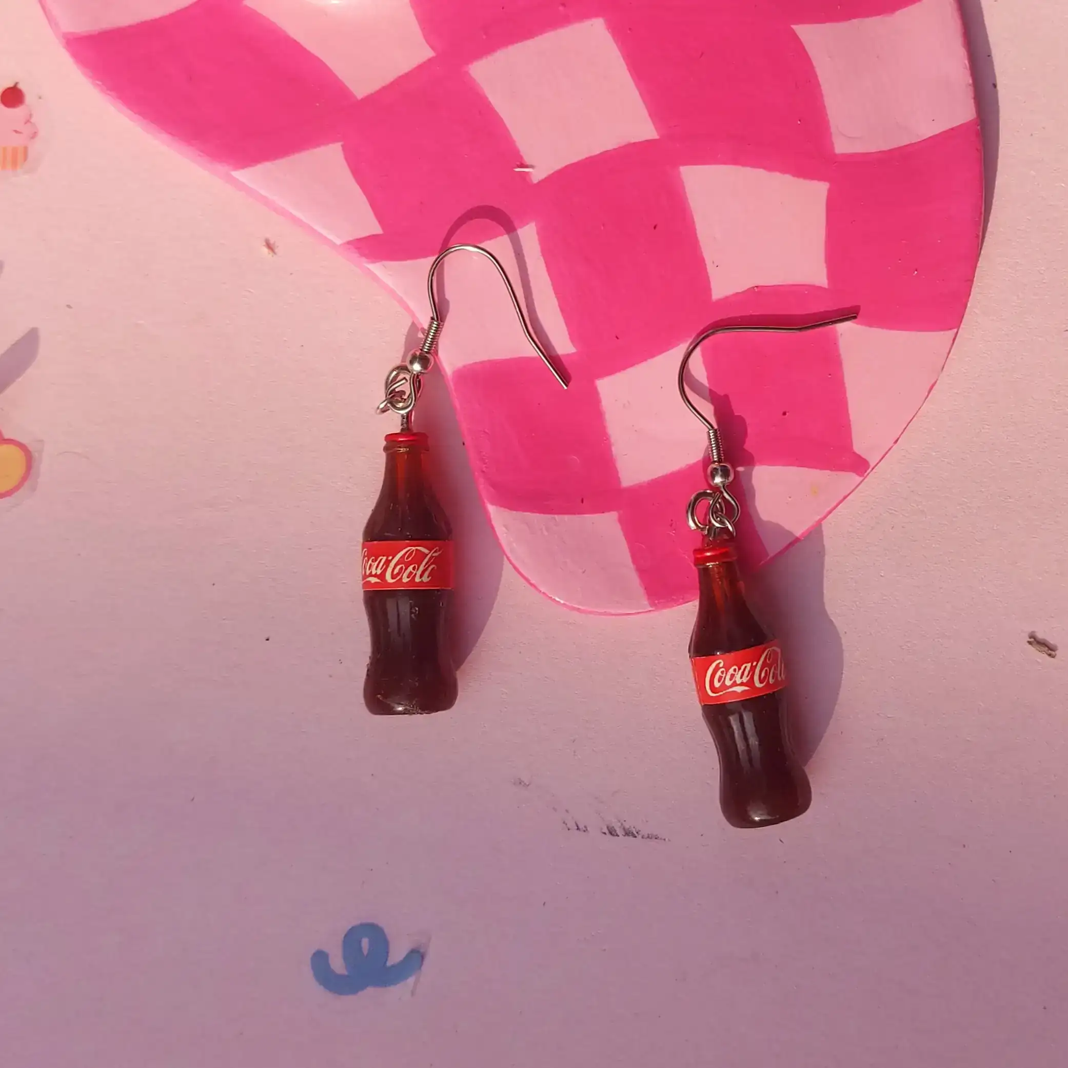Aretes de coca cola  3