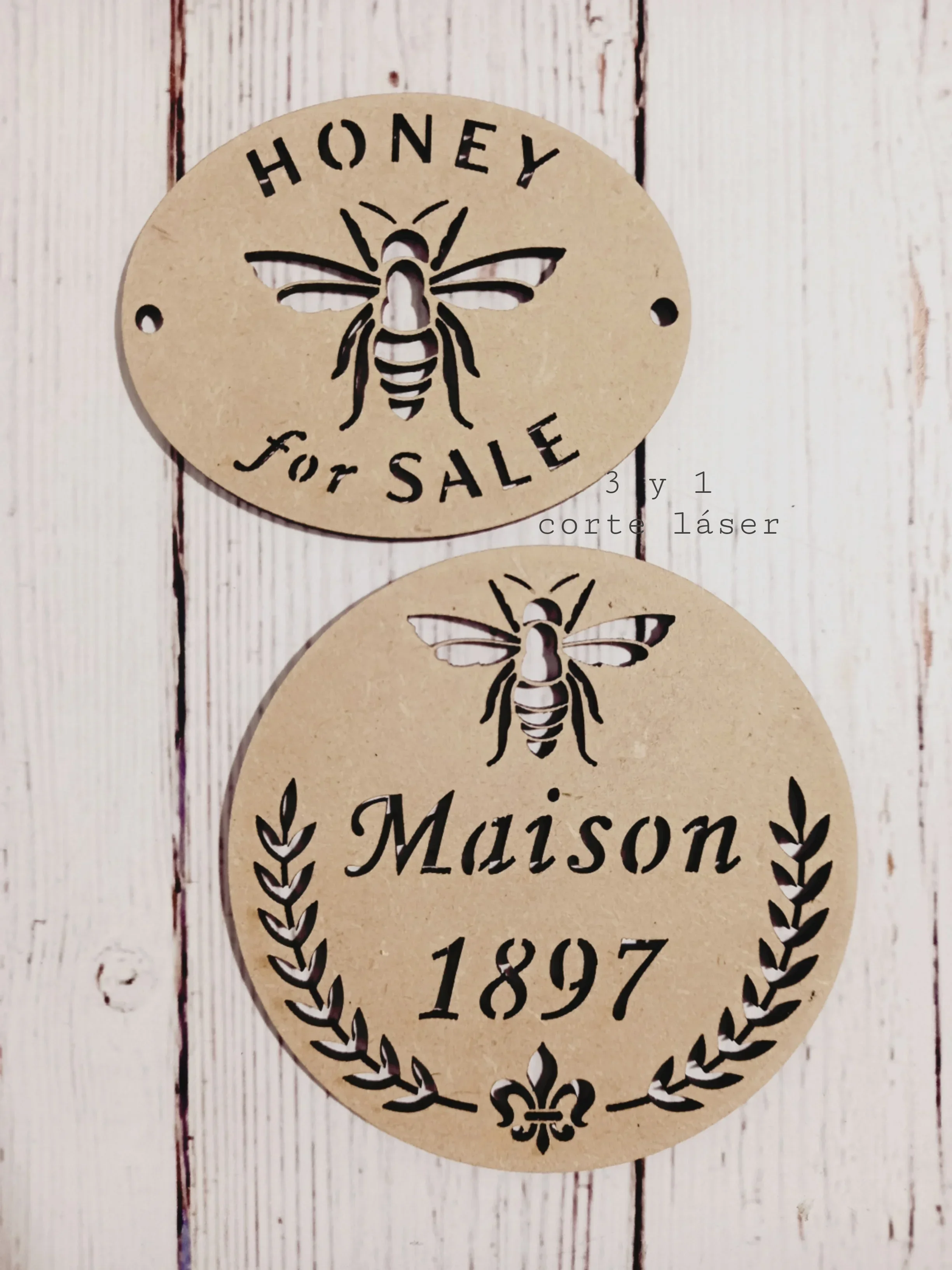 CARTEL OVALADO HONEY