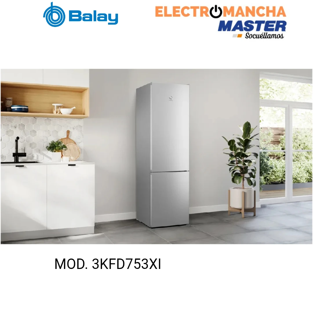 FRIGO COMBI BALAY 3KFD753XI INOX 2,03*60 NF CLASE D 2