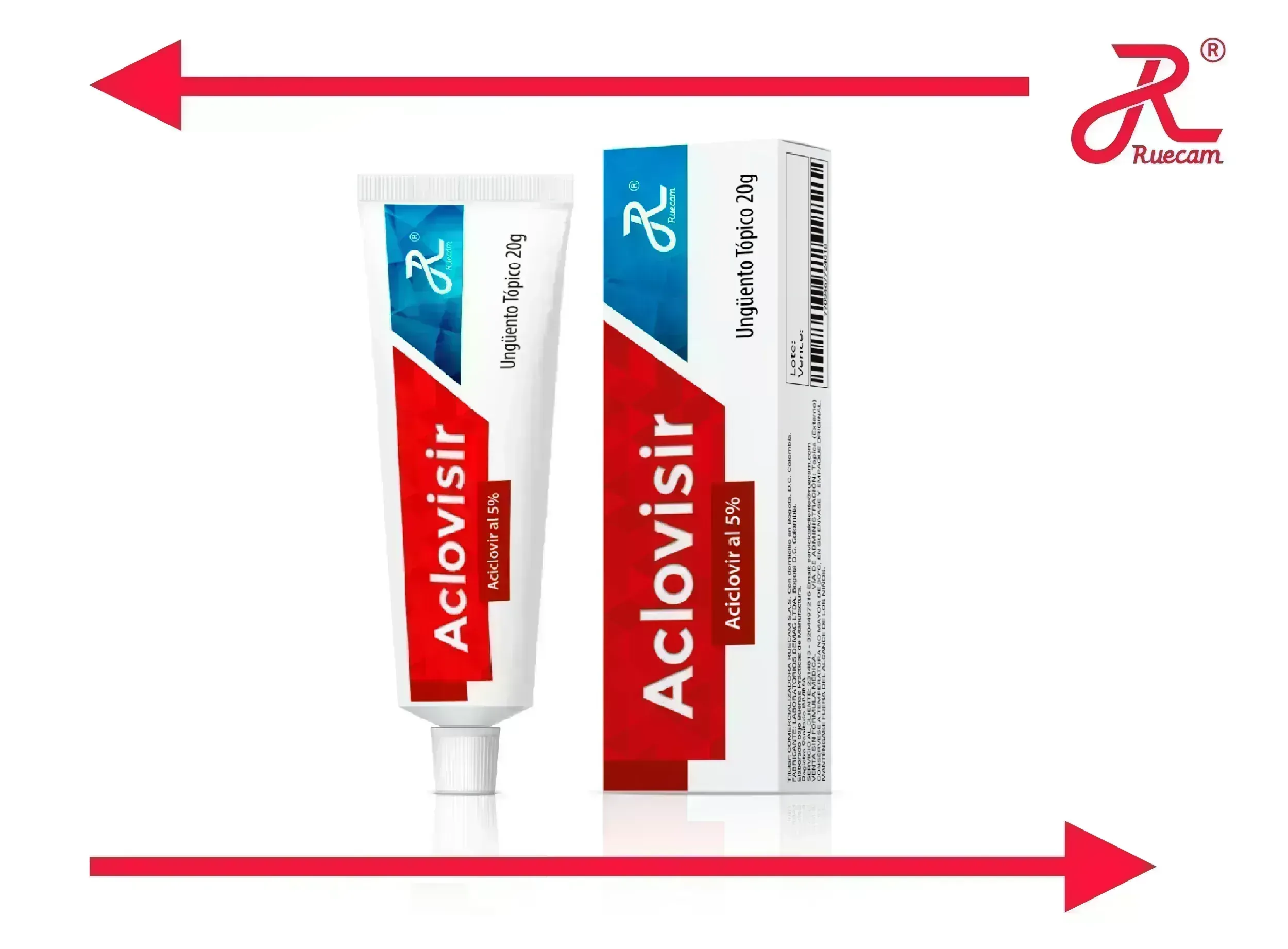 ACLOVISIR 5% UNG TBO X 20 GR ACICLOVIR RUECAM