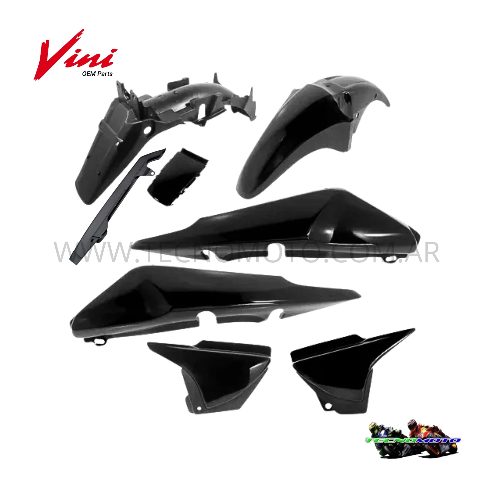 KIT PLASTICOS HONDA 150 TITAN (9 PCS) -NEGRO -50352