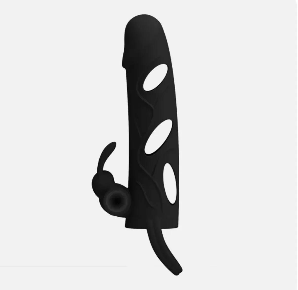 Funda Para Pene Con Estimulación de Clitoris  2