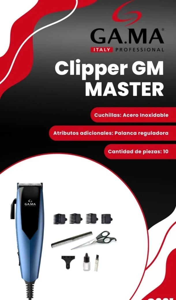 CORTADORA DE PELO CLIPPER GAMA CON CABLE GM MASTER 