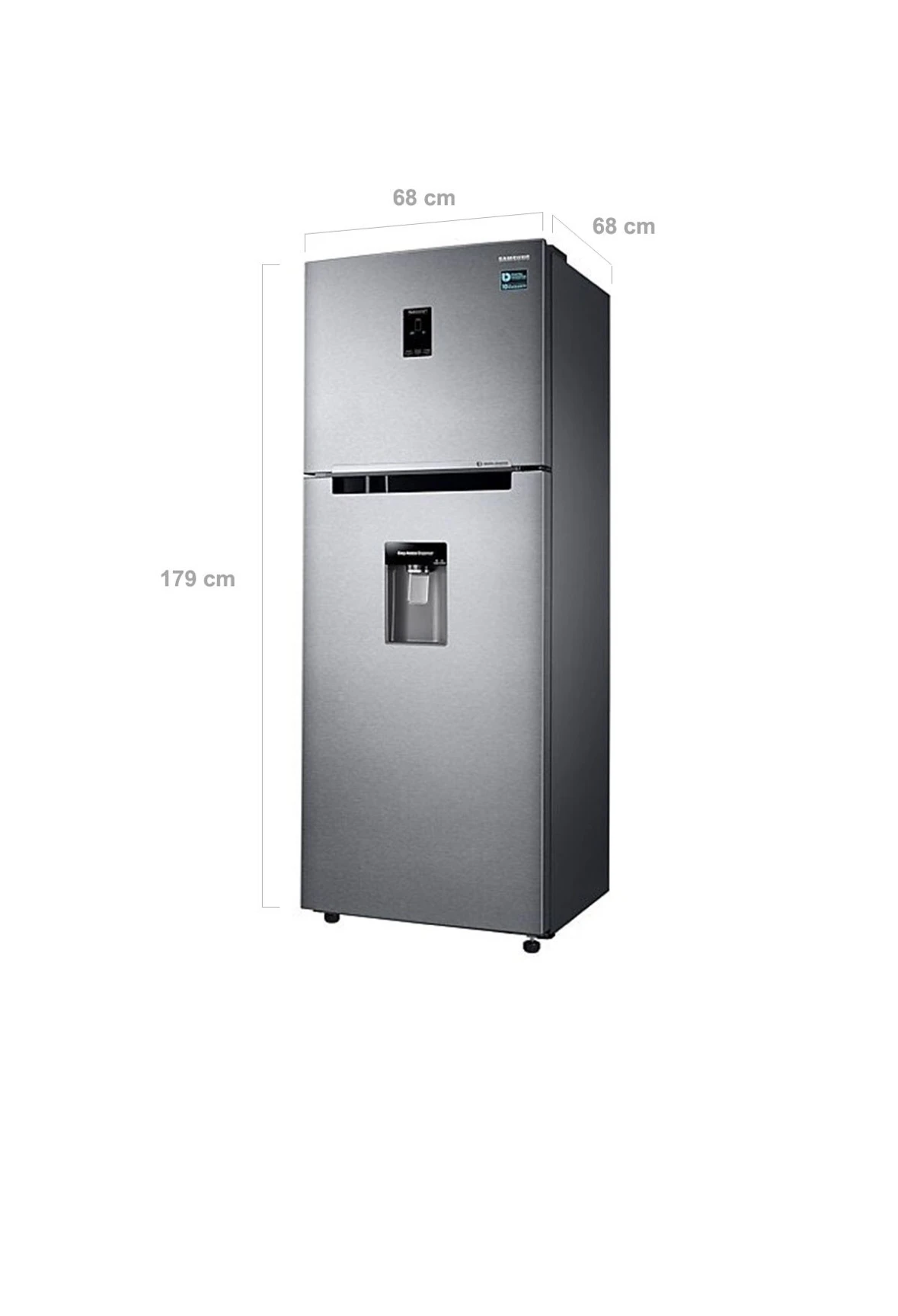 HELADERA SAMSUNG 382L RT38 SILVER C/DISPENSER NO FROST INVERTER 3