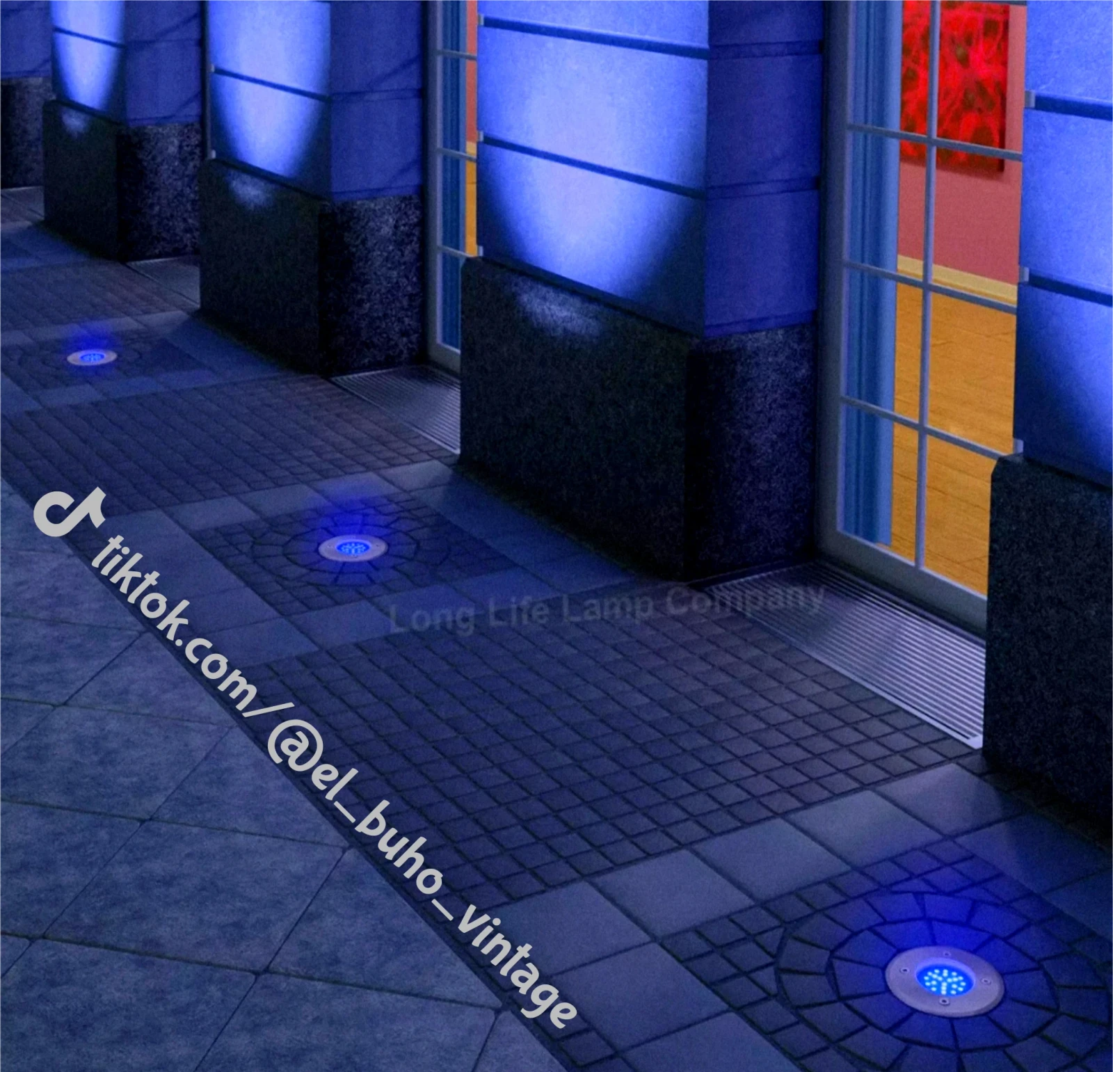 SPOT PARA PISO CON LUZ RGB 9W 6