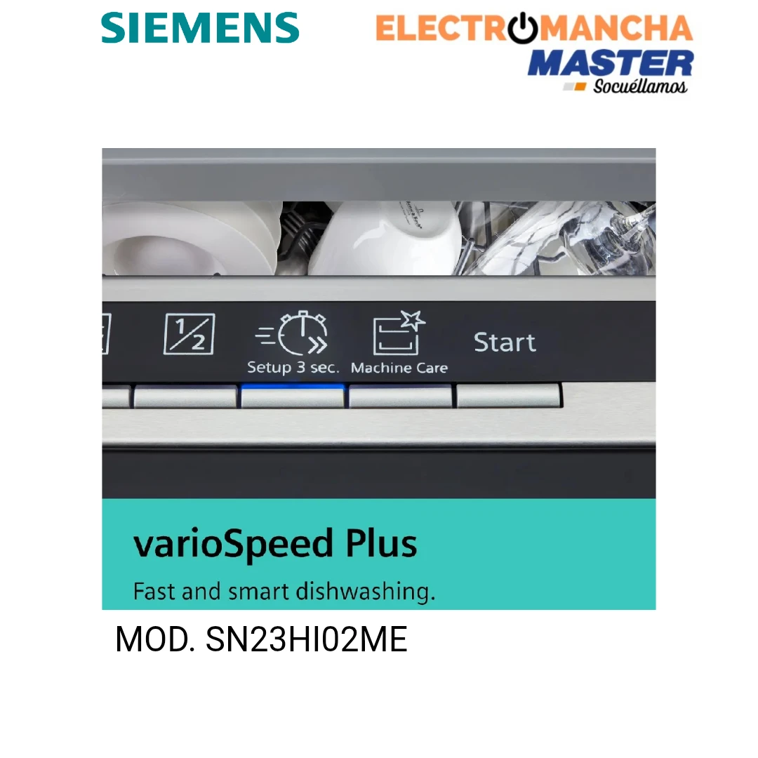LAVAVAJILLAS SIEMENS IQ300 SN23HI02ME INOX 14 CUB. CLASE D  5