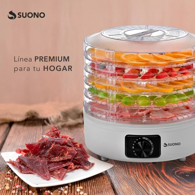 DESHIDRATADOR DE ALIMENTOS SUONO CON 5 BANDEJAS 2