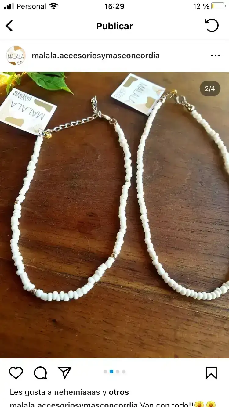 Collar mostacillones m25
