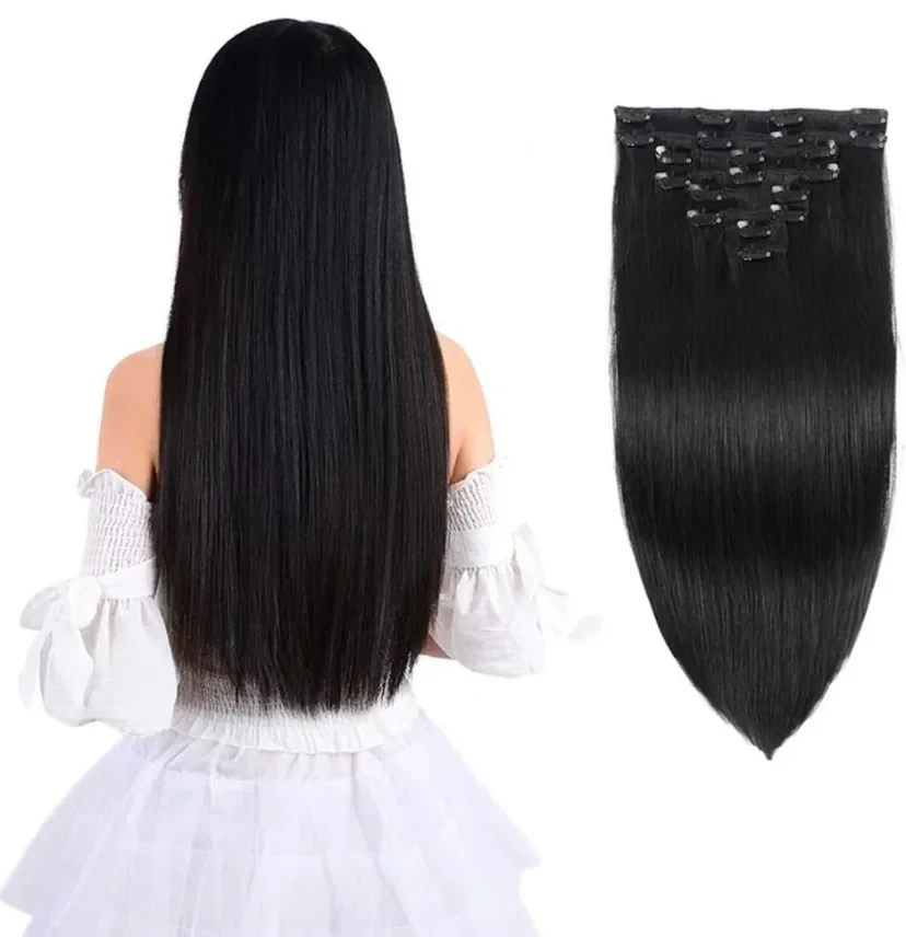 Extensiones de clip negra 20”