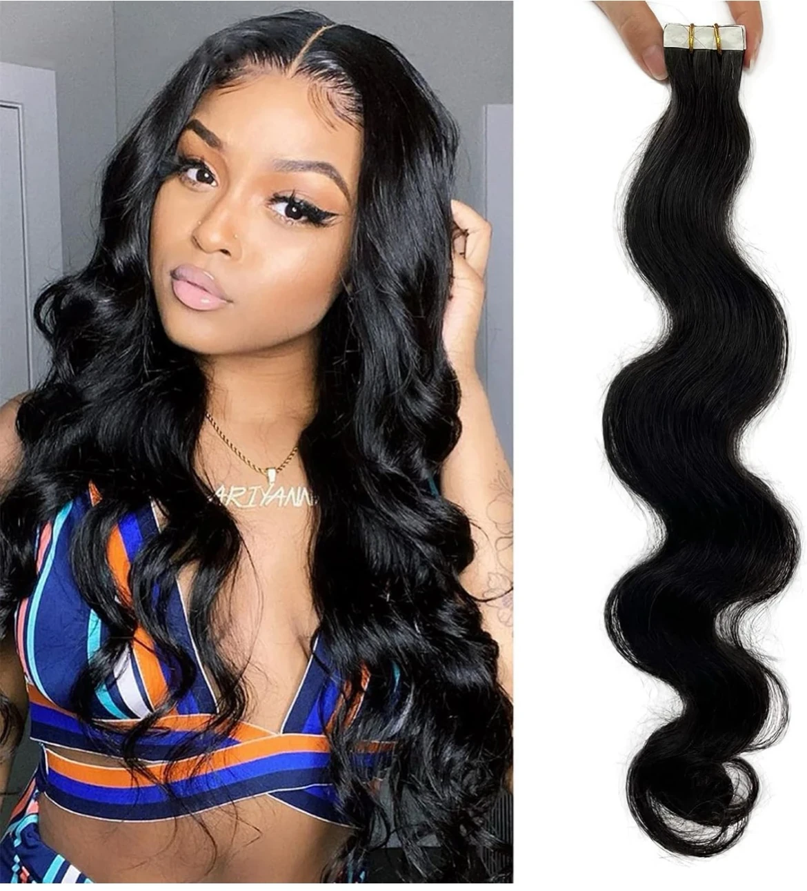 Extensiones con tape de 16”  coñor #1B