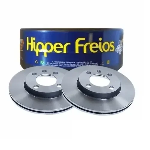 Par discos freno vent. Gol / Saveiro 2008-2021 Aro 14 / HF87A 2