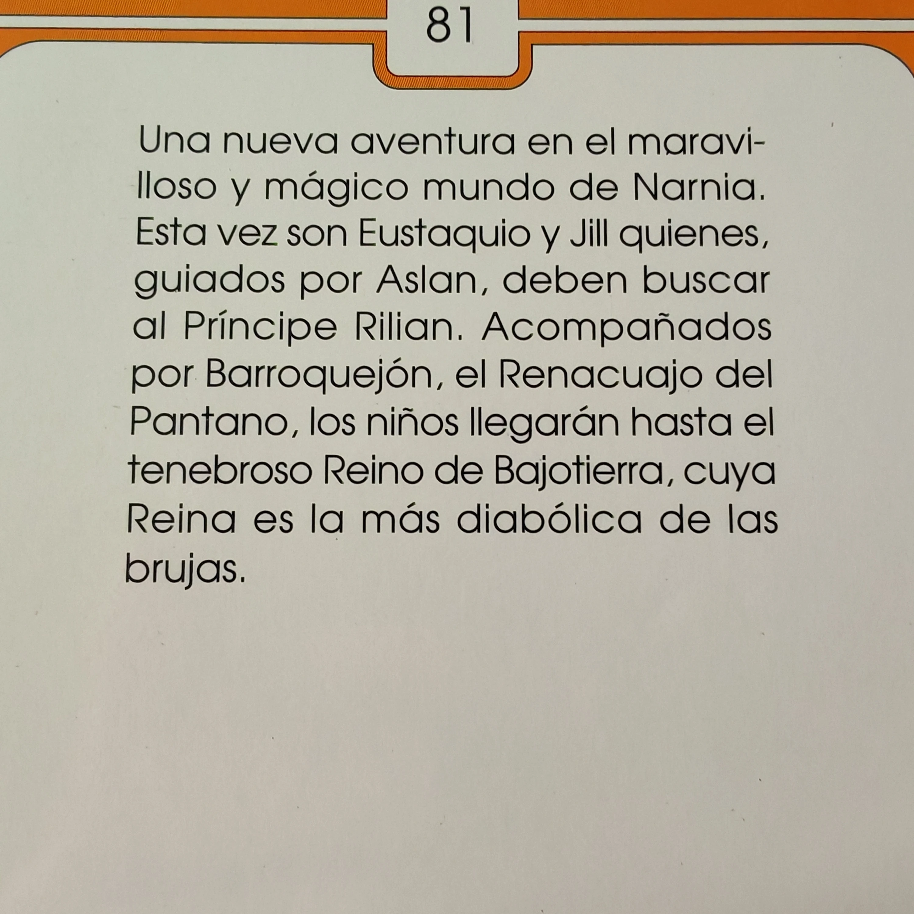 Las crónicas de Narnia, la silla de plata, C. S. Lewis nuevo  2