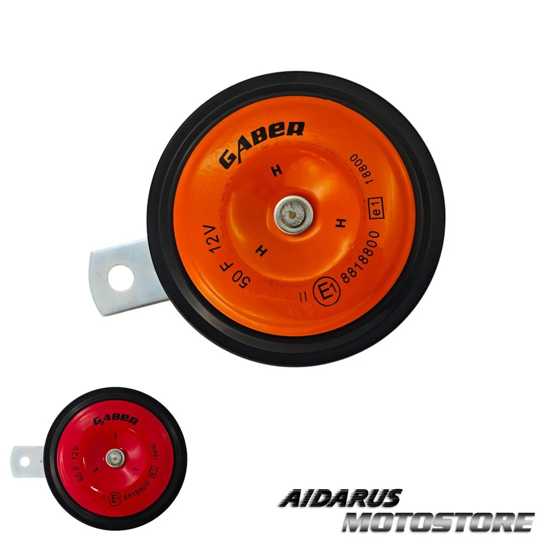 BOCINA CLAXON UNIVERSAL GABER 12V PARA MOTO